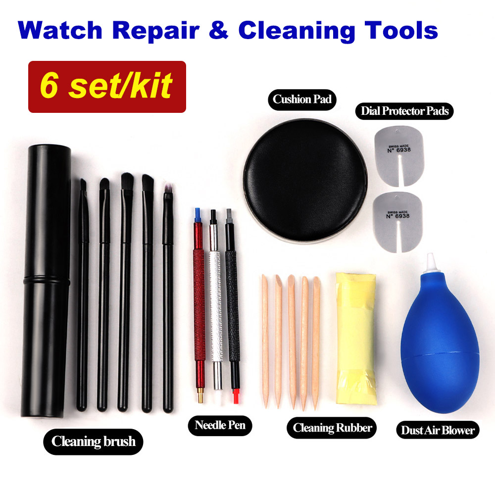 Luxury Watch Cleaning Kit - Accesorios de reparación de relojes, almohadillas