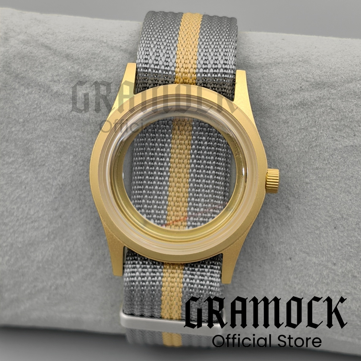 Exhibition Caseback - Caja de reloj GRAMOCK de 39mm