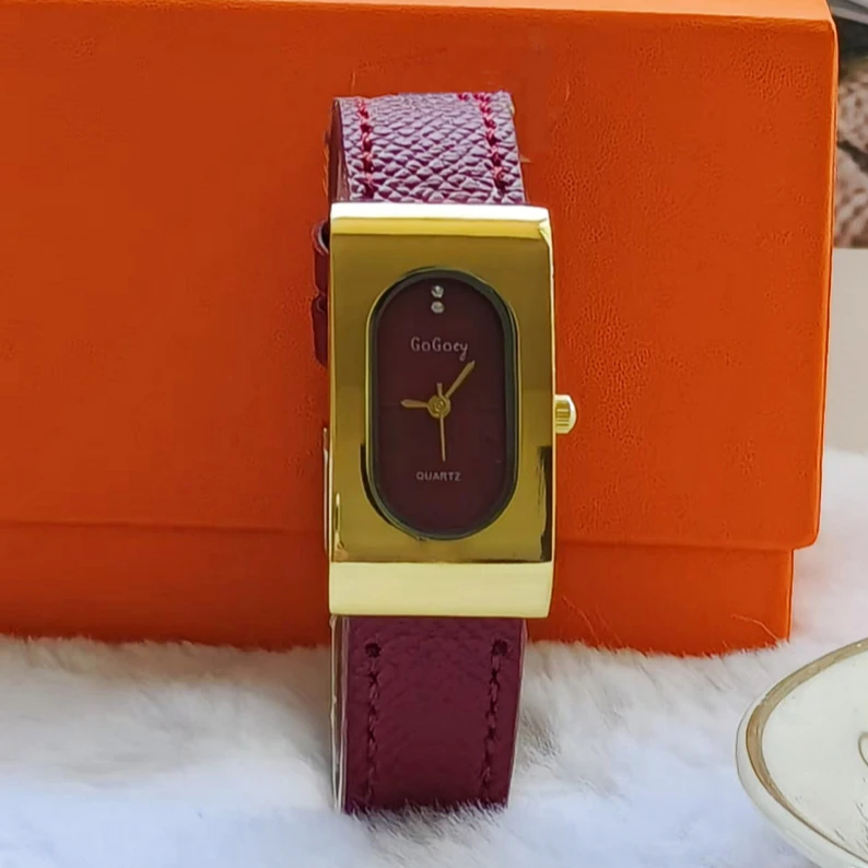 Luxury Watch With Leather Strap - Reloj de marca de lujo para