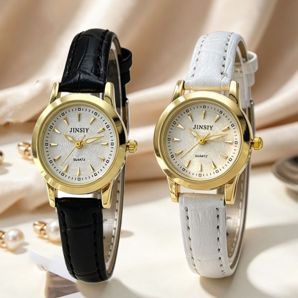 Luxury Watch With Leather Strap - Reloj de Cuarzo con Correa de