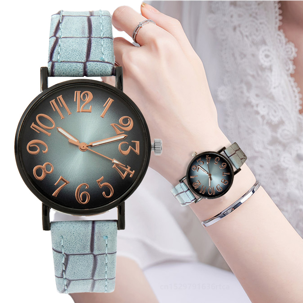 Luxury Watch Leather Strap - Reloj de lujo de las mujeres