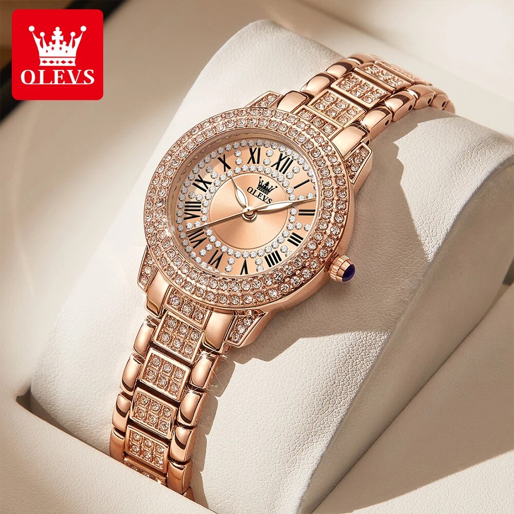 Luxury Watch Diamond - OLEVS 9943 reloj de cuarzo Original