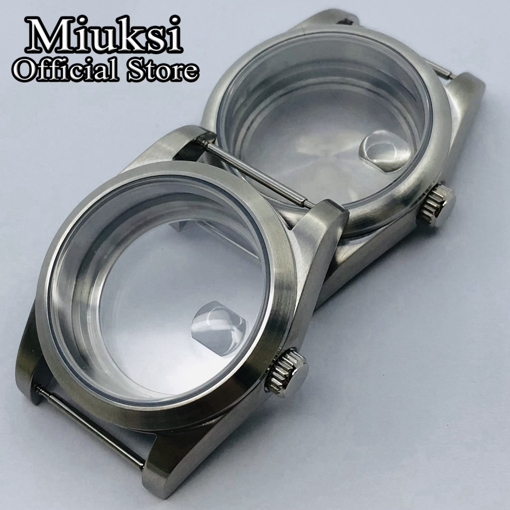 Exhibition Caseback - Miuksi-caja de reloj cepillada, cristal de
