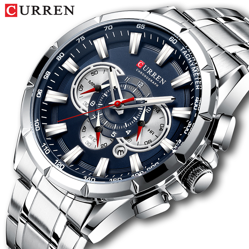 Luxury Watch Investment - Reloj de pulsera CURREN para hombre,