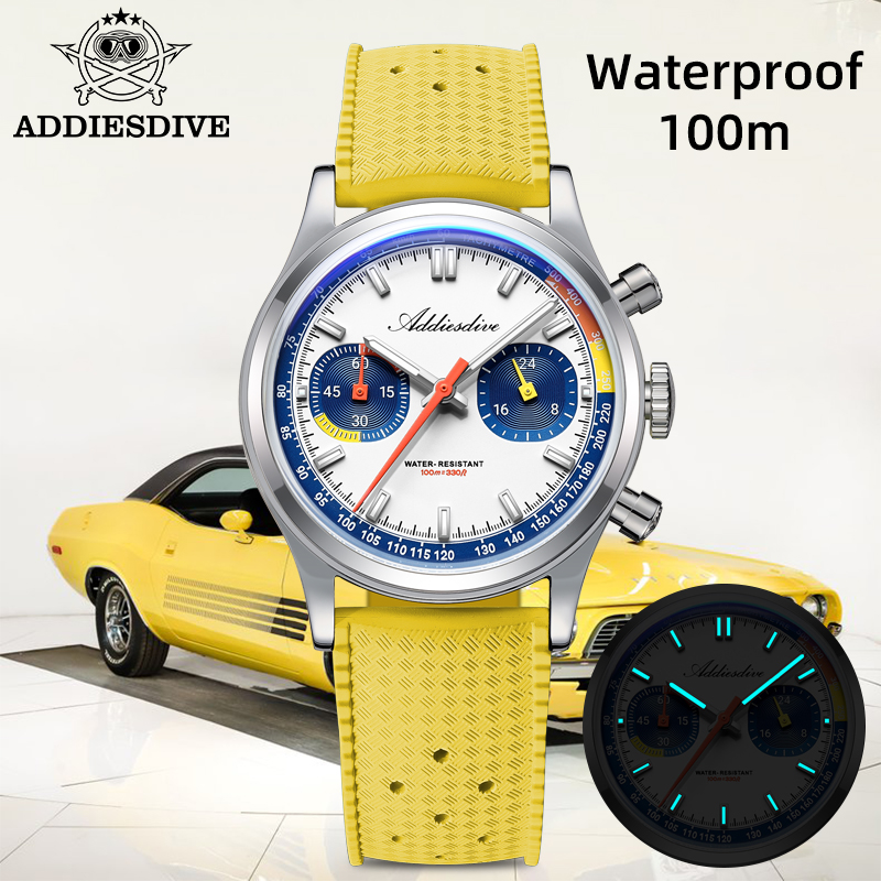 Luxury Watch With Rubber Strap - Relojes de pulsera ADDIESDIVE de cuarzo