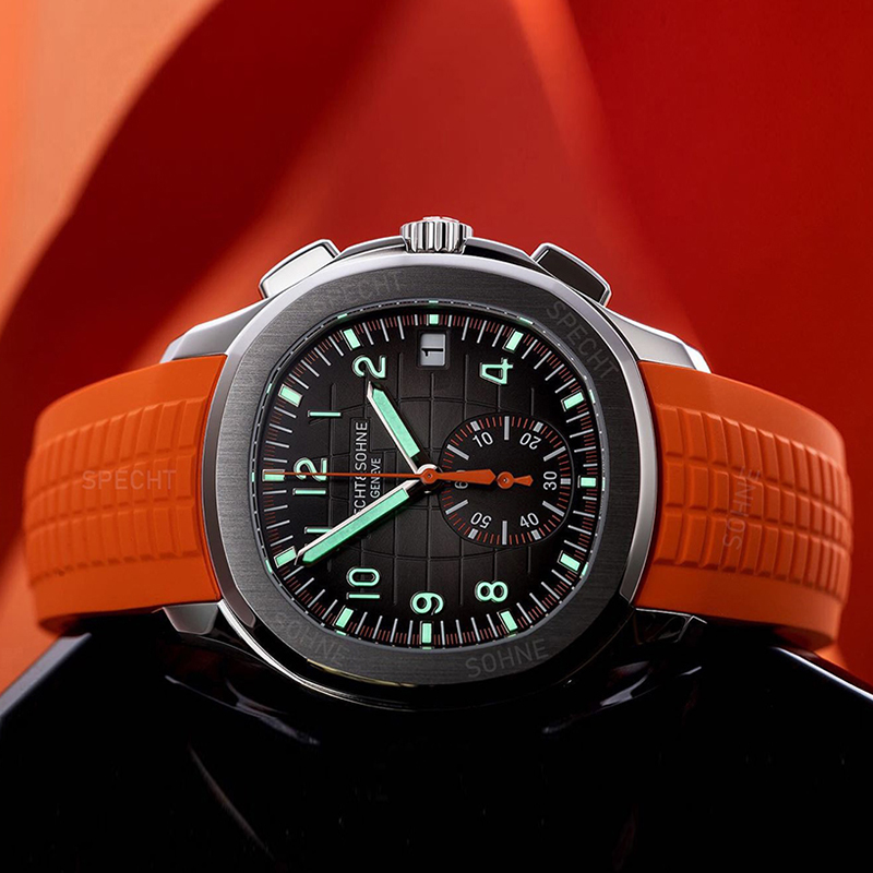 Luxury Watch With Rubber Strap - Reloj de cuarzo deportivo informal para