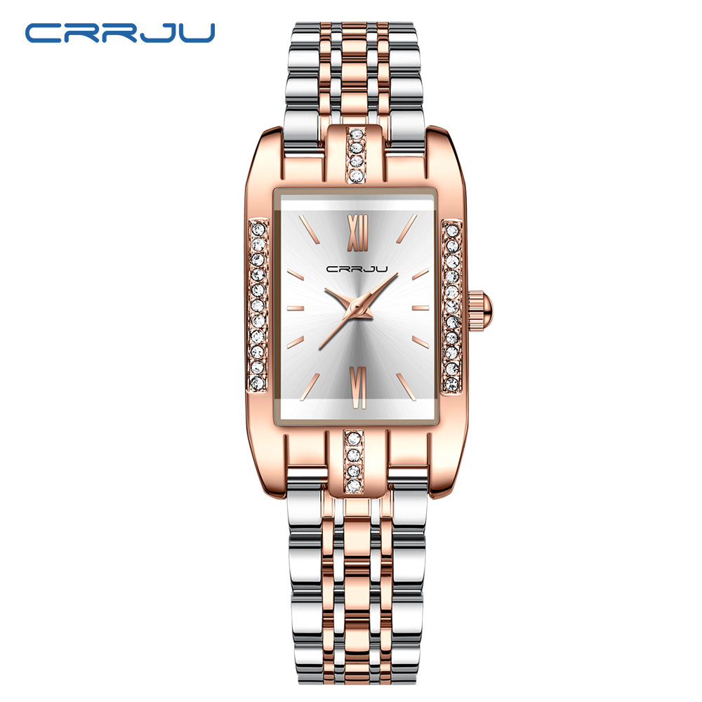 Luxury Watch For Women - Reloj cuadrado de lujo CRRJU para