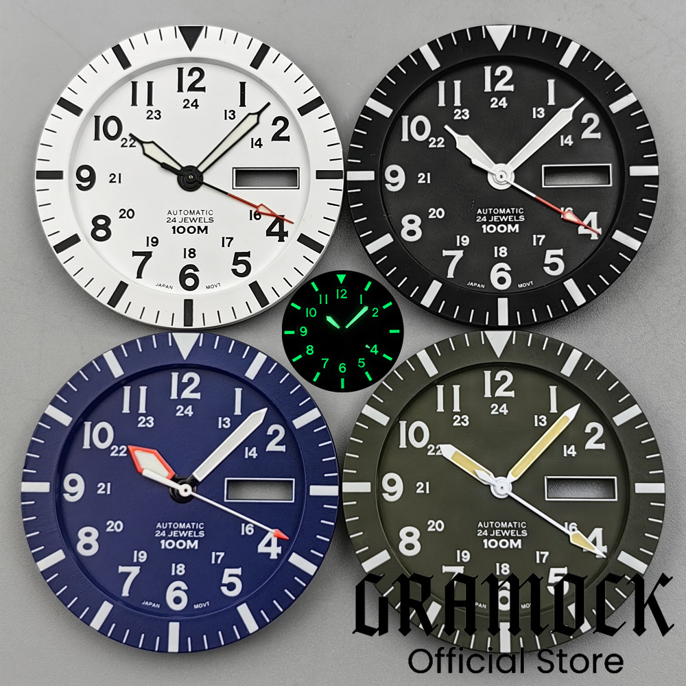 Exhibition Caseback - Gramock Vintage NH36 cara 34,3mm negro