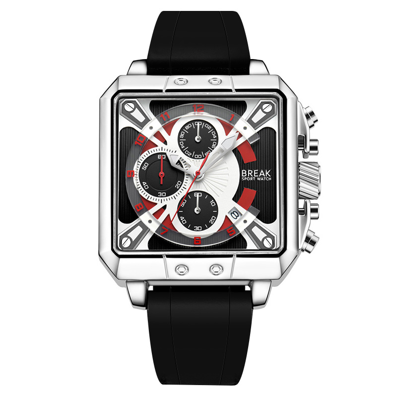 Luxury Watch With Rubber Strap - Nuevo reloj de cuarzo con cronógrafo