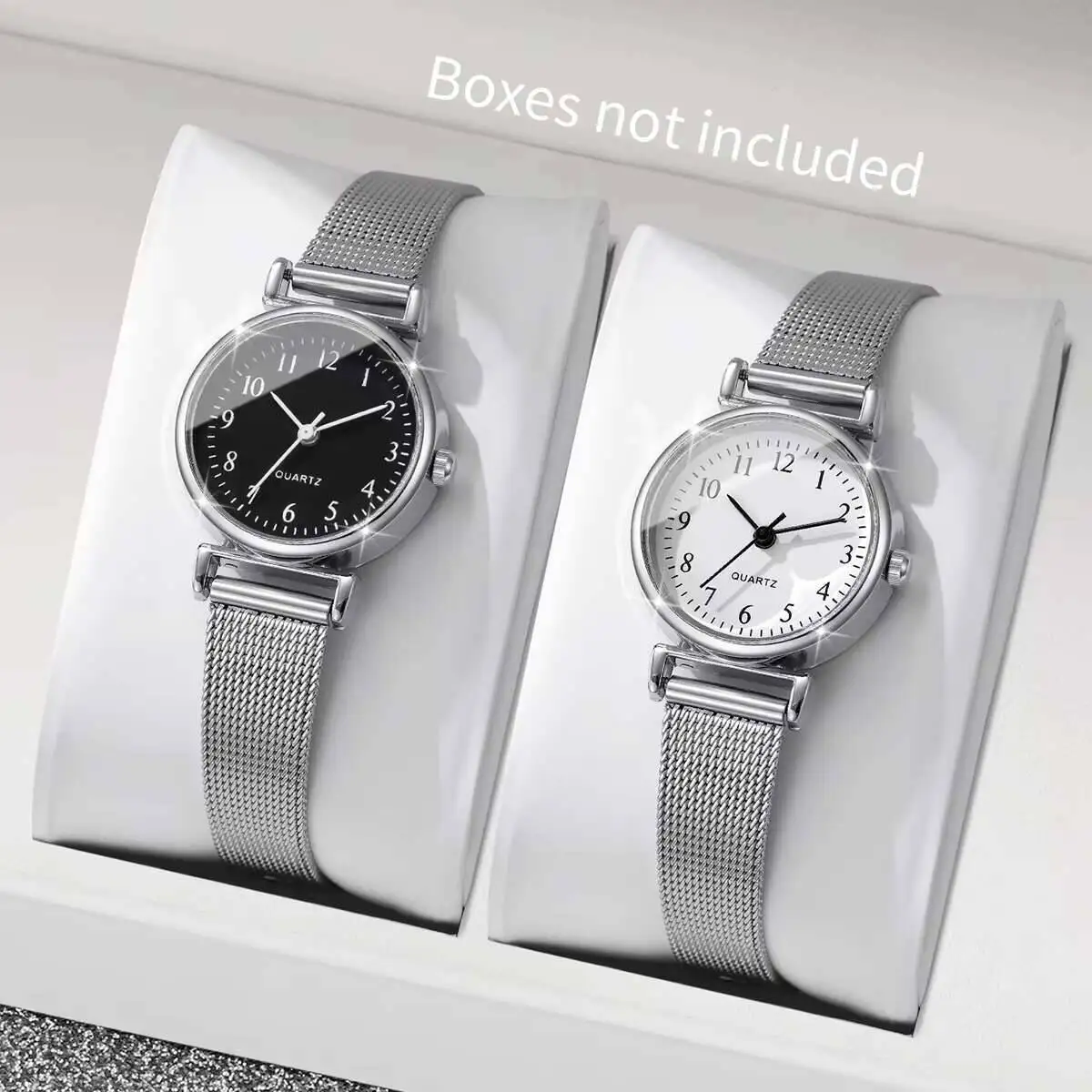 Luxury Watch With Rubber Strap - 1/2 relojes de moda para mujer,