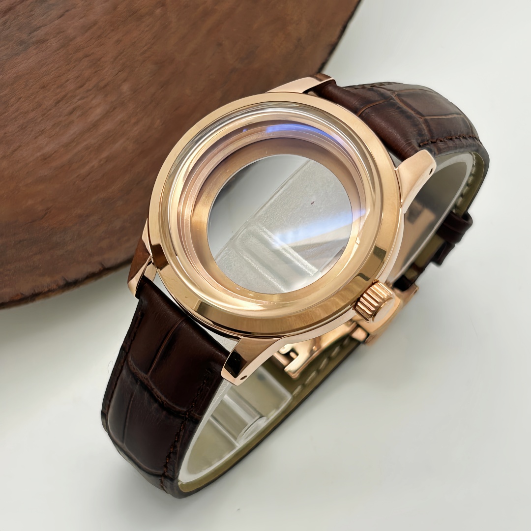 Exhibition Caseback - Correa de Cuero con Hebilla Doble