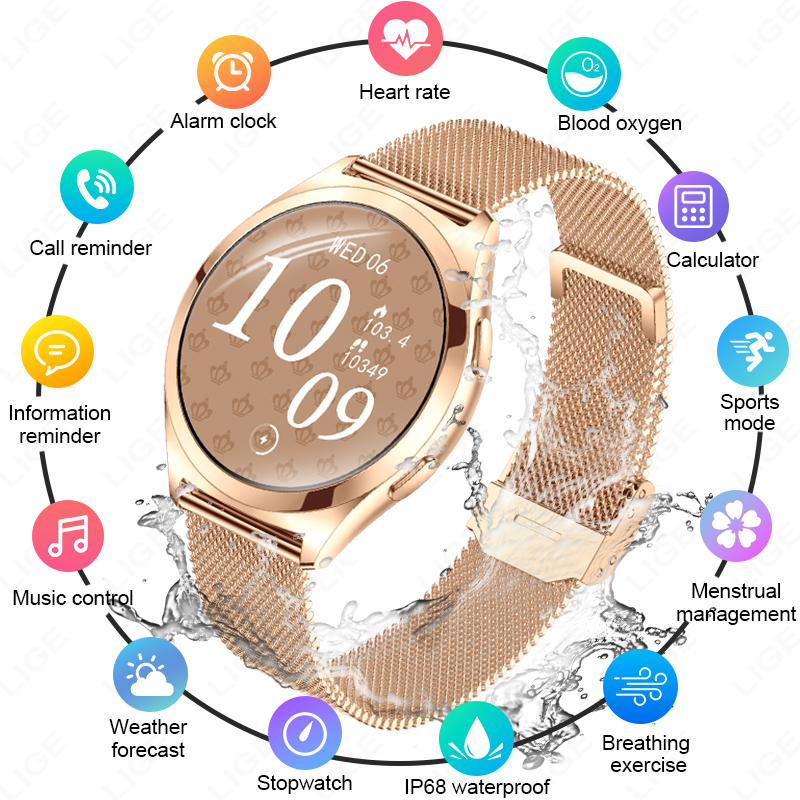 Luxury Watch On Wrist - Reloj inteligente LIGE de lujo para