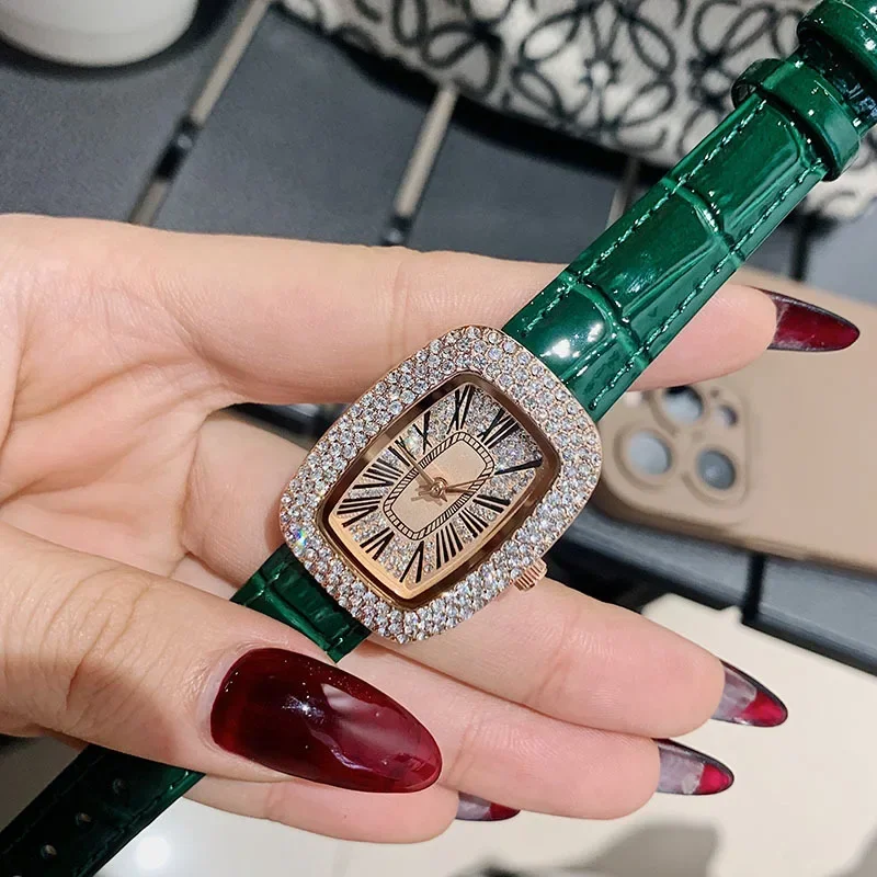 Luxury Watch Leather Strap - Reloj con correa de cuero para