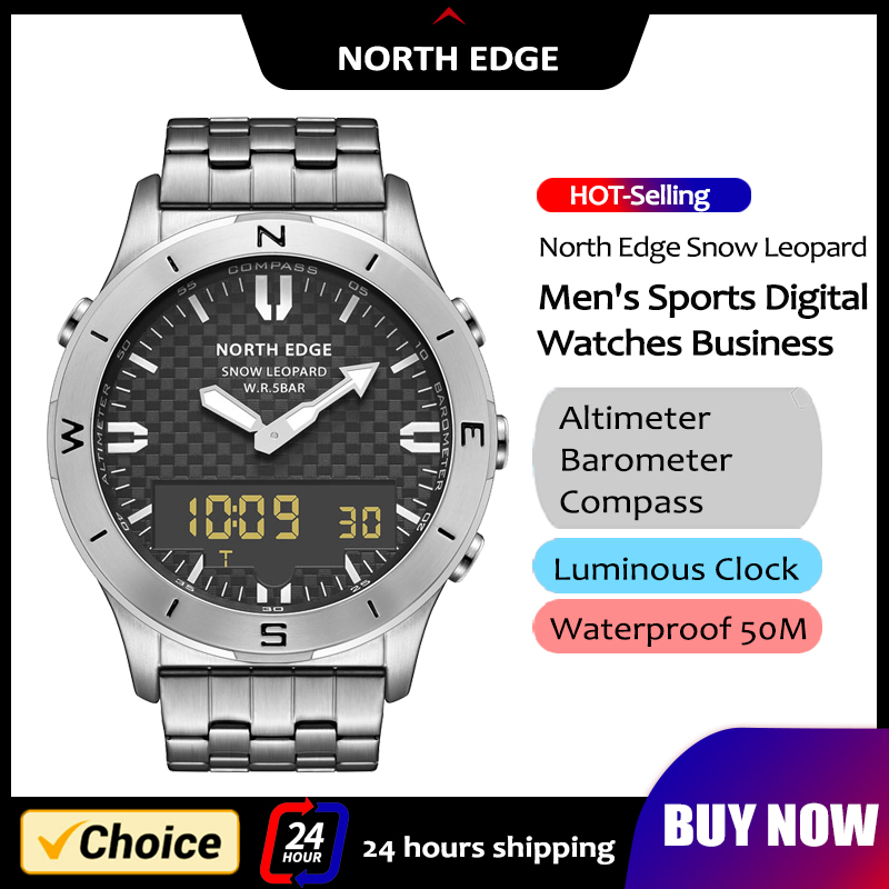 Luxury Watch On Wrist - Reloj Digital deportivo NORTH EDGE para