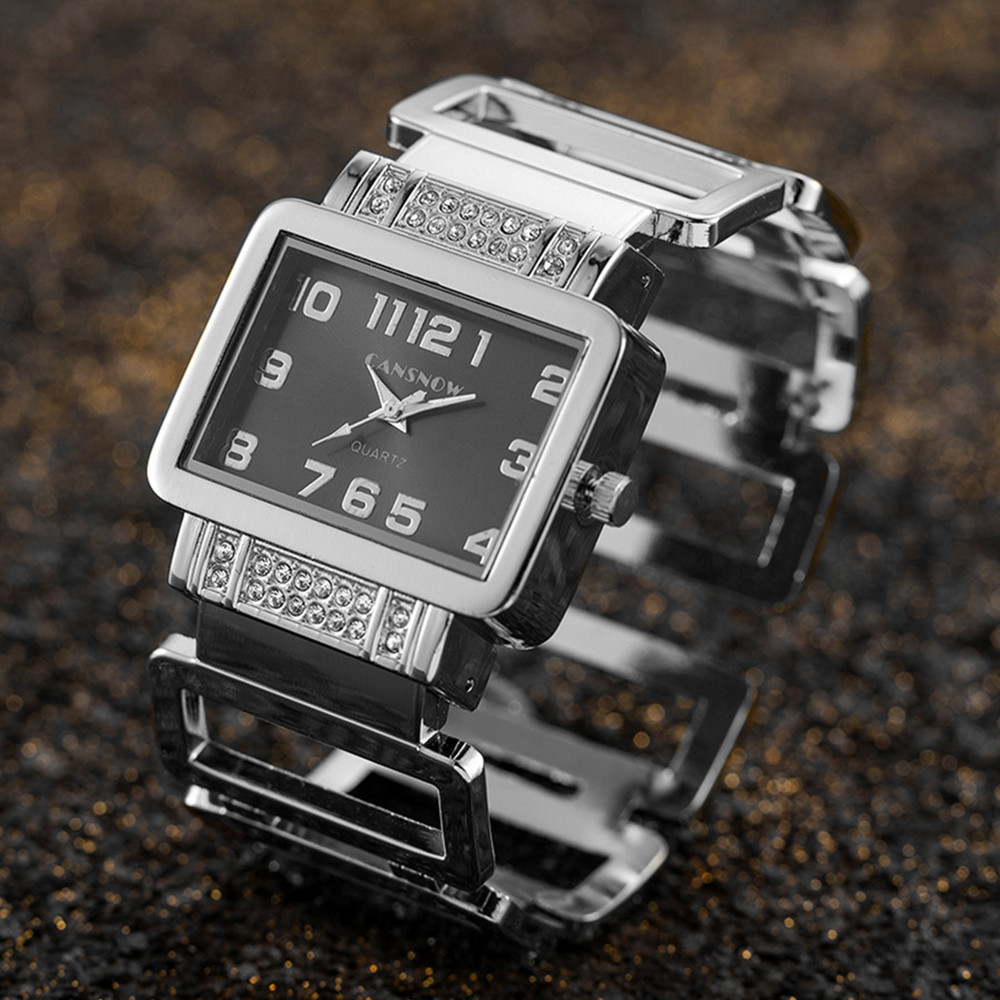Reloj de pulsera Cansnow recta - Luxury Watch Diamond reseña y precio