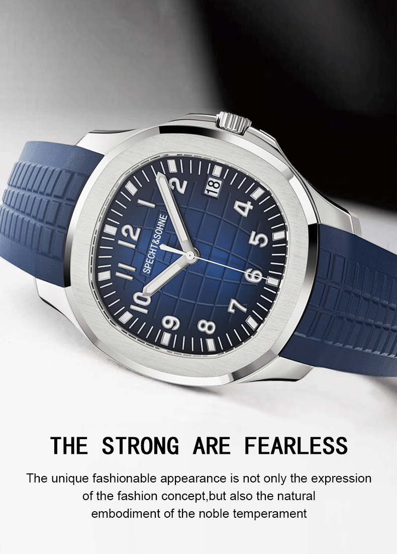 2025 nuevos relojes para hombr - Luxury Watch With Rubber Strap reseña y precio