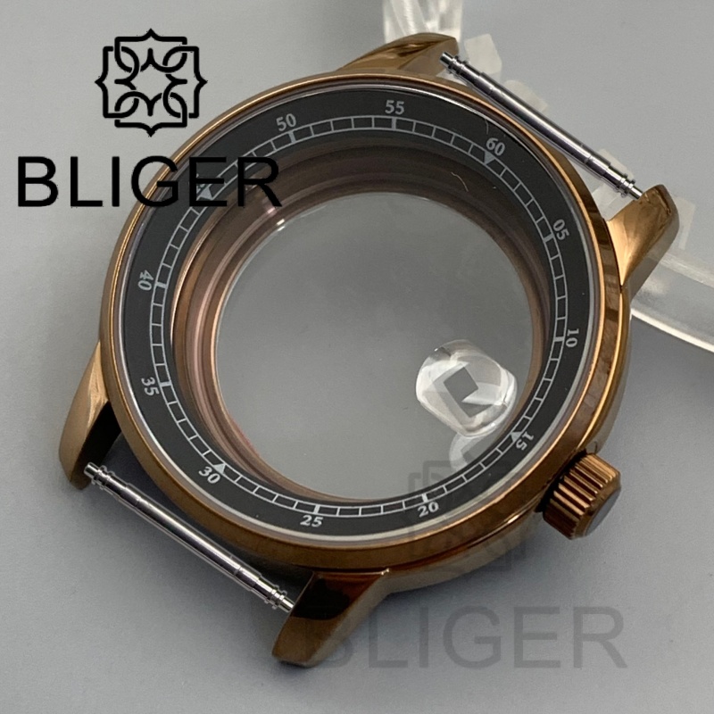 Caja de reloj BLIGER de 38 mm  - Exhibition Caseback reseña y precio