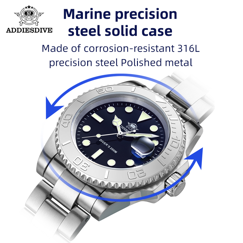 ADDIESIDVE-Reloj de acero inox - Diver Watch 300M reseña y precio