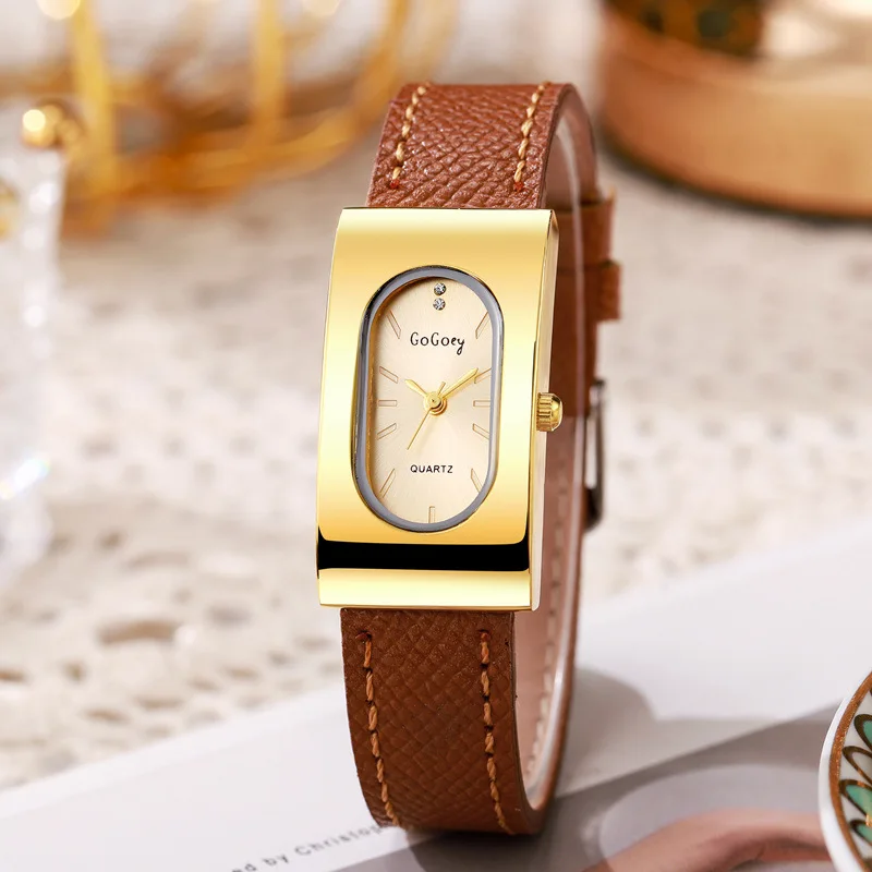 Reloj de marca de lujo para mu - Luxury Watch With Leather Strap reseña y precio