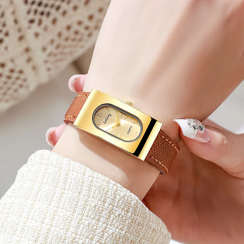 Reloj de marca de lujo para mu - Luxury Watch With Leather Strap reseña y precio