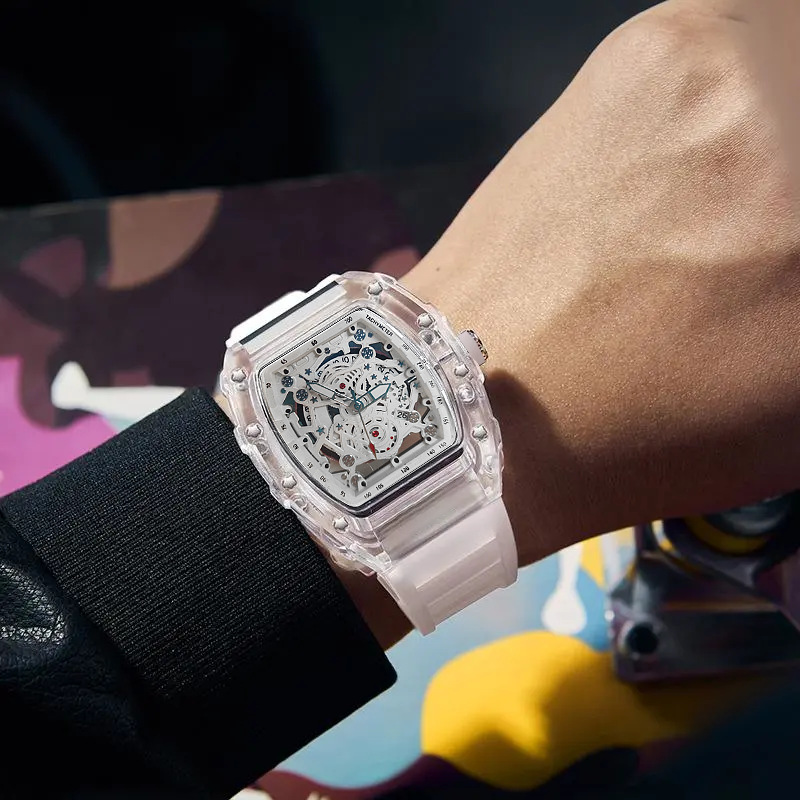 Tonneau, reloj de cuarzo a la  - Luxury Watch Rubber Strap reseña y precio
