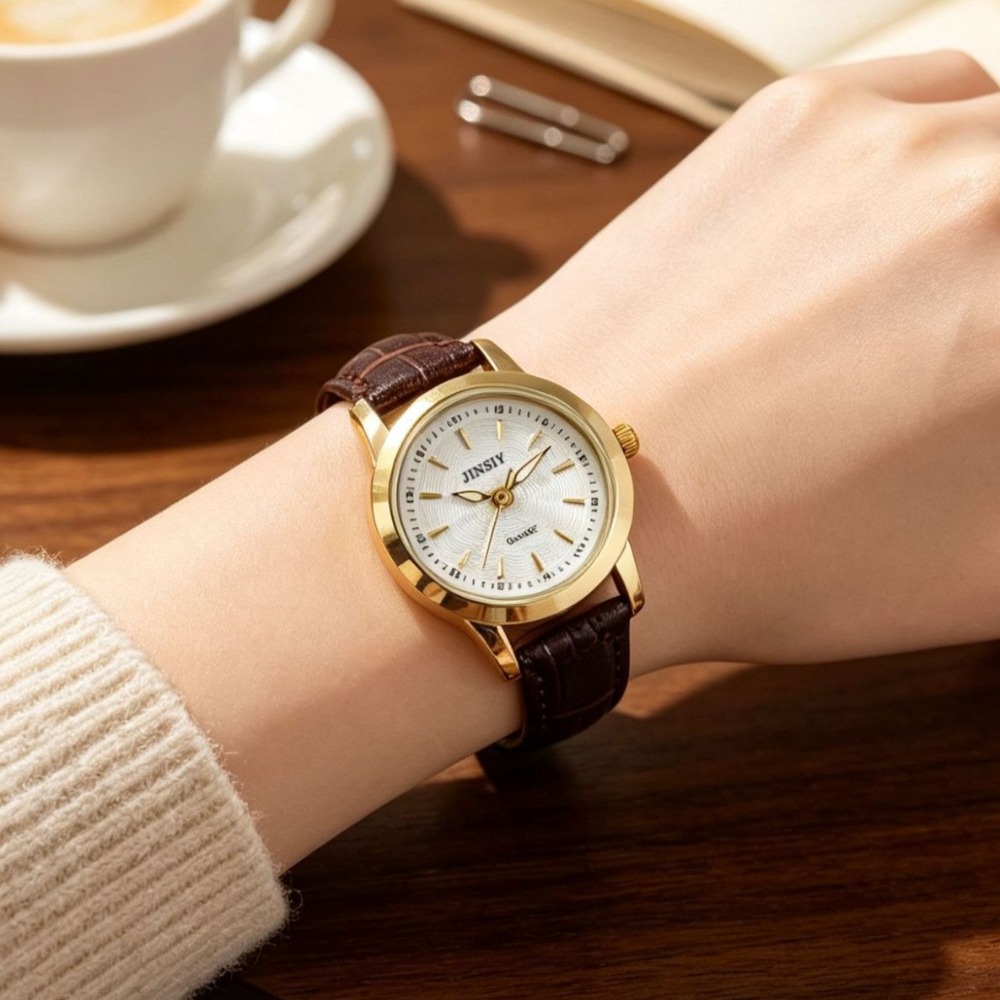 Reloj de Cuarzo con Correa de  - Luxury Watch With Leather Strap reseña y precio