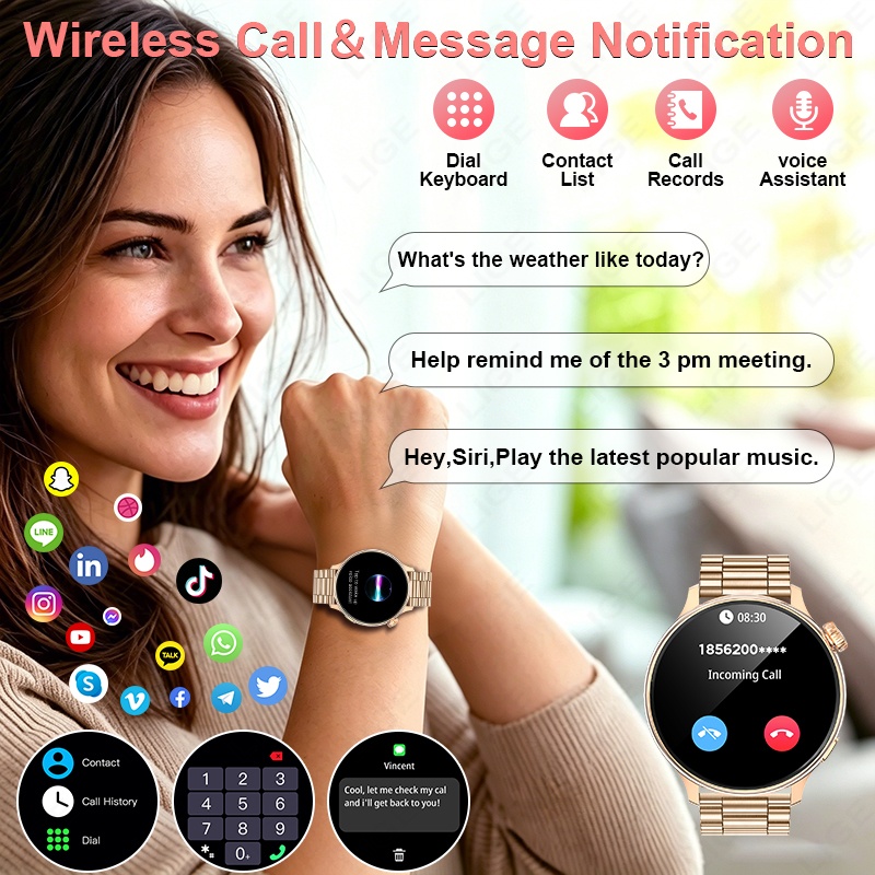 Reloj inteligente LIGE de lujo - Luxury Watch On Wrist reseña y precio