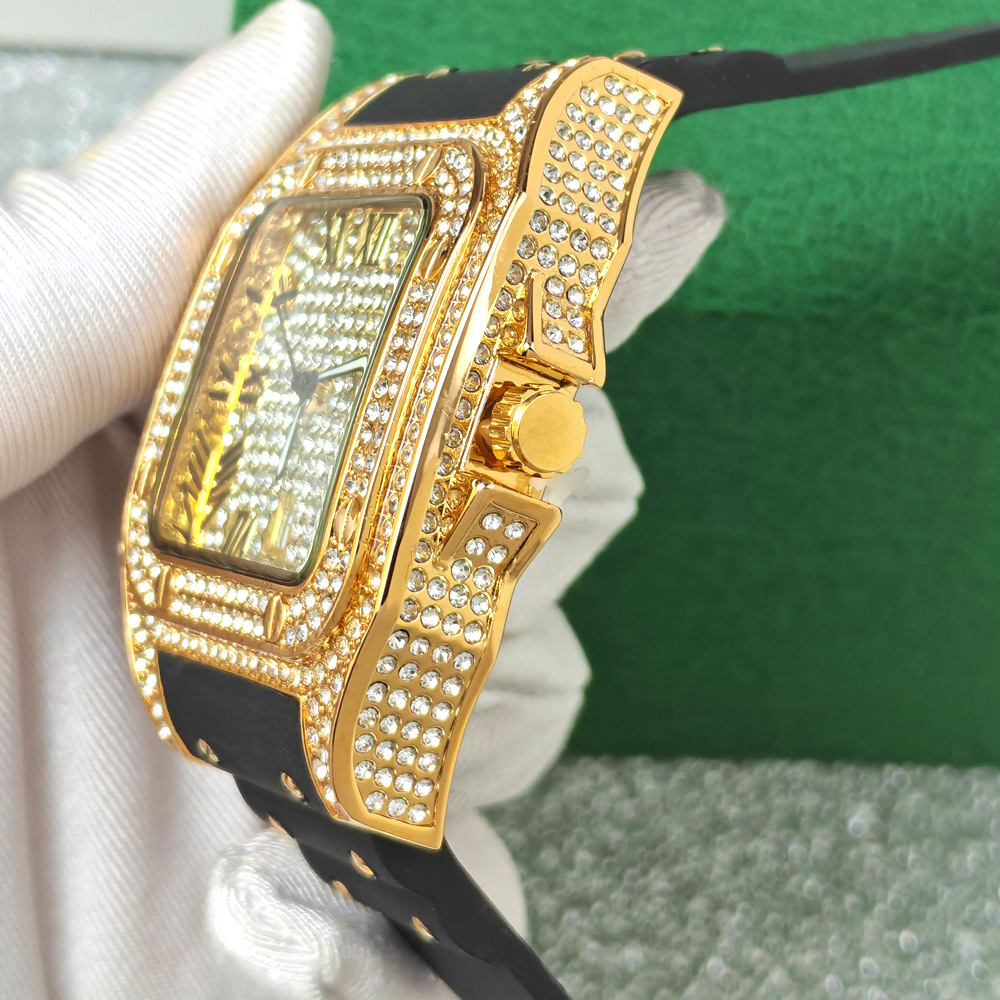 Reloj de Cuarzo Cuadrado con D - Luxury Watch With Rubber Strap reseña y precio