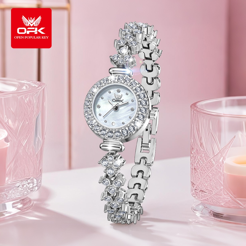 OPK 6057 relojes de cuarzo con - Luxury Watch Diamond reseña y precio