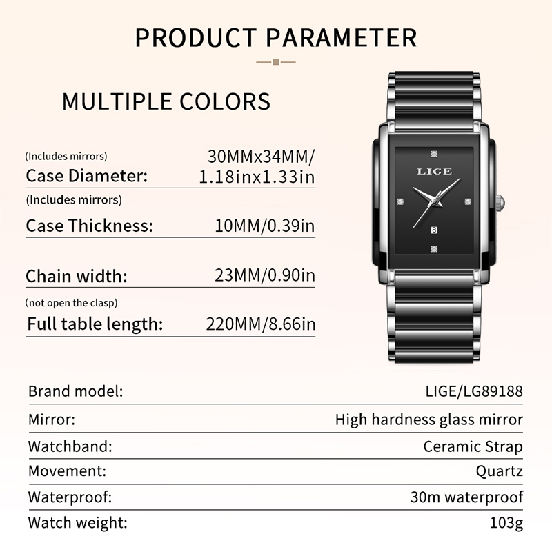 LIGE, nuevos relojes de lujo p - Luxury Watch Holder reseña y precio