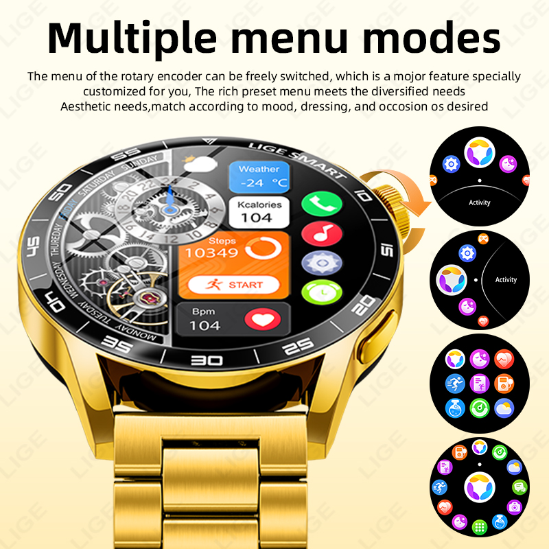 Reloj inteligente LIGE de lujo - Luxury Watch On Wrist reseña y precio