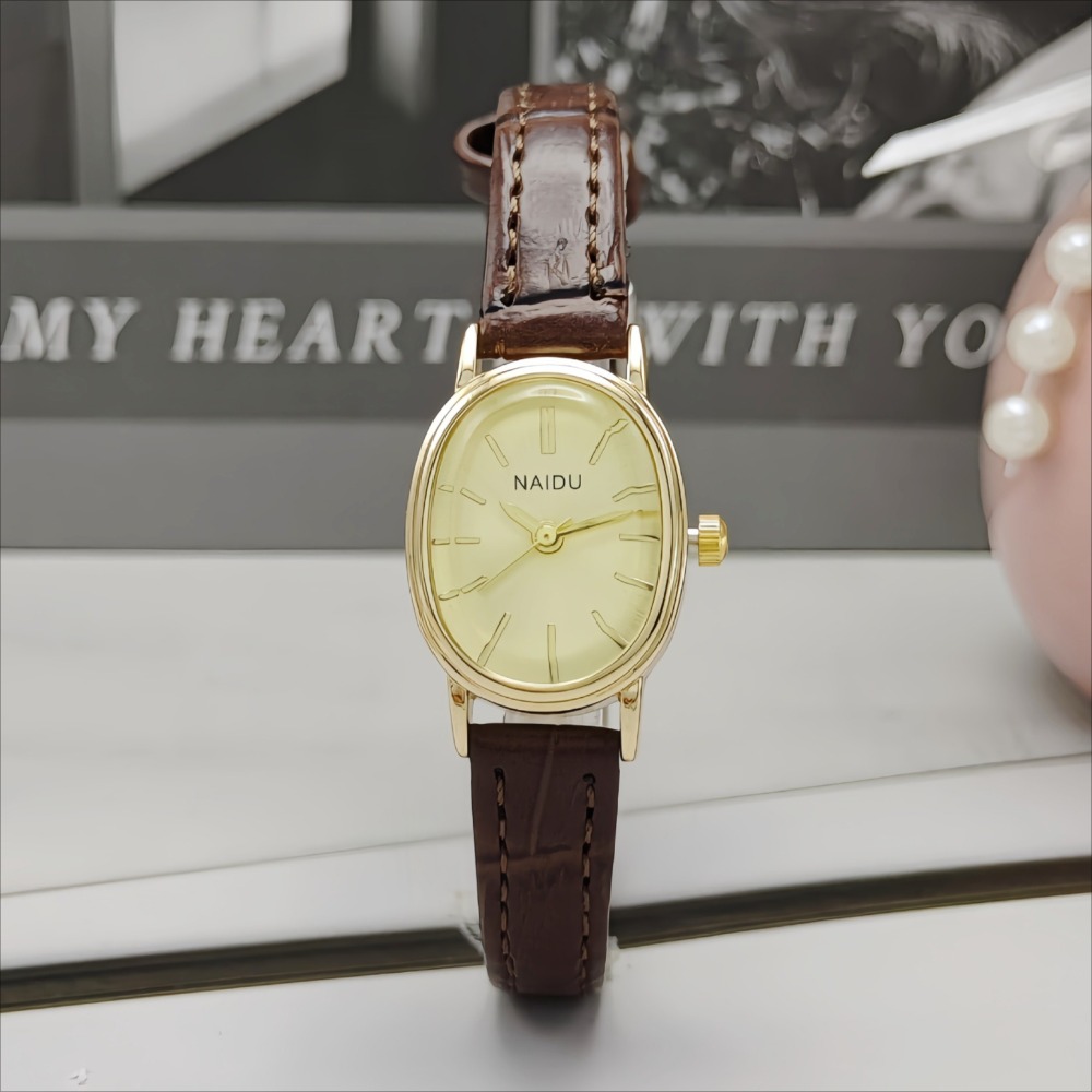 Reloj con esfera ovalada de ma - Luxury Watch Leather Strap reseña y precio