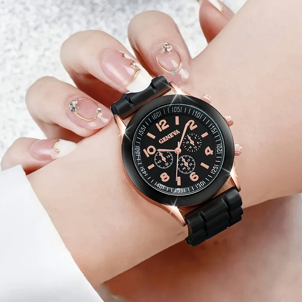 Conjunto de reloj de lujo para - Luxury Watch With Rubber Strap reseña y precio