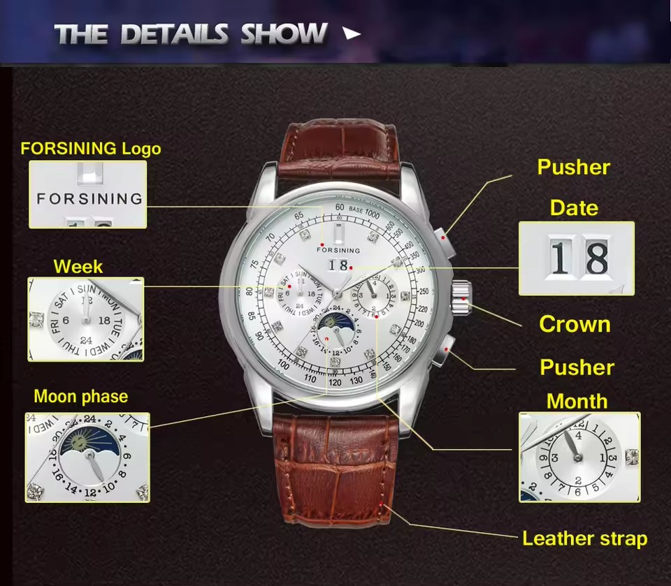 FORSINING réplica multifuncion - Patek Philippe Watch Aquanaut reseña y precio