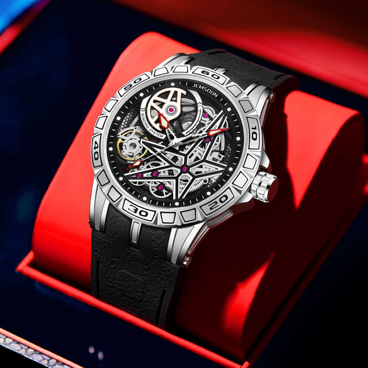 Relojes de Cuarzo 3D Creativos - Luxury Watch With Rubber Strap reseña y precio