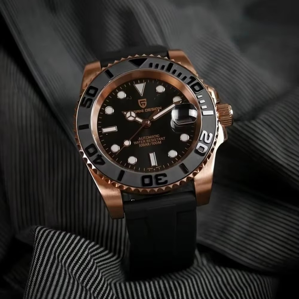 Nuevo Reloj Mecánico para Homb - Luxury Watch With Rubber Strap reseña y precio