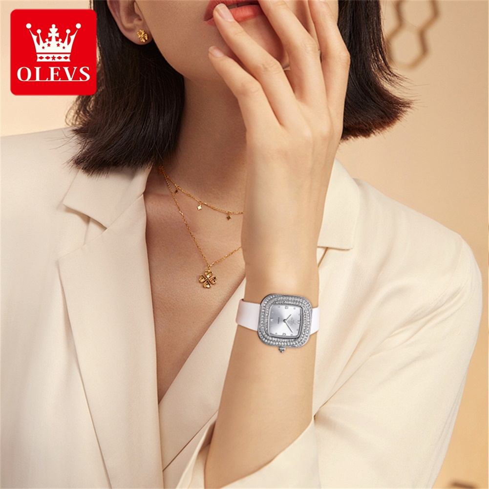 OLEVS 5512 Reloj de pulsera de - Luxury Watch Leather Strap reseña y precio