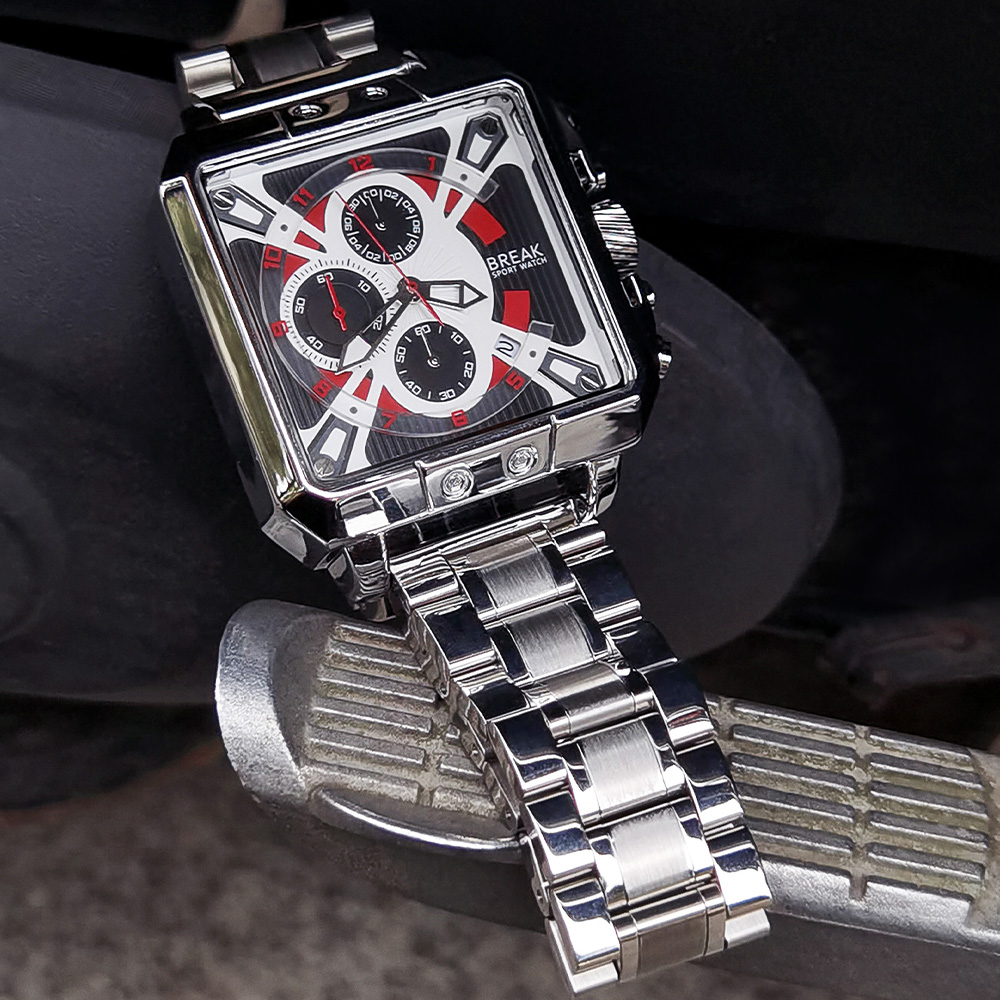 Nuevo reloj de cuarzo con cron - Luxury Watch With Rubber Strap reseña y precio
