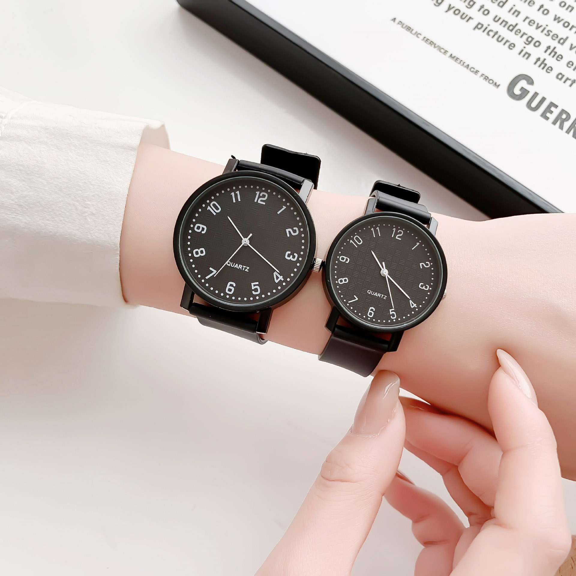 Reloj negro Simple, relojes de - Luxury Watch Leather Strap reseña y precio